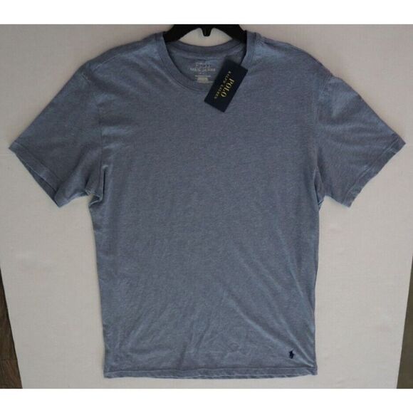 Polo Ralph Lauren PL86SR AW0D Men's Sz M Blue Heather Enzyme Crewneck T-Shirt - Picture 5 of 7